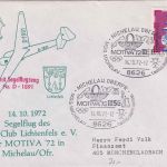 BRD - Michelau 1972 SST Motiva Segelflugpost Schmuckkuvert