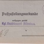 Bayern - Haar (Obb) 12. NOV.06 K1 Postzustellurkunde/Regierungssache n. München