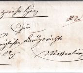 Bayern - Haag L1 Crimminalsache/Dienstbrief nach Wasserburg 1843