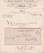 Bayern - Haag Fingerhut-K1 Dienstbrief (Inhalt/Briefkopf !) n. Wasserburg 1839