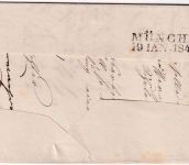 Bayern - Haag Fingerhut-K1 518/1 Portobtrief n. München 1849