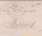 Bayern - Haag R4 L1 Francobrief n. Mühldorf ca. 1816