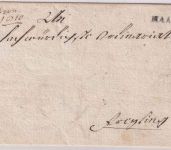 Bayern - Haag R4 L1 Dienstbrief n. Freising - Präs.Vermerk 11. Jan 1810