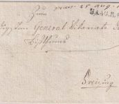Bayern - Haag R4 L1 Francobrief n. Freising - Präs.Vermerk 25. Aug. 1813