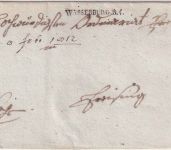Bayern - Wasserburg R4 L1 Dienstbrief nach Freising 1812