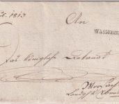 Bayern - Wasserburg R4 L1 Dienstbrief nach Moosach LG Ebersberg 1813