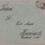 Et. West - 15 Pfg. Germania Feldpostbrief Fa. Bödiker & Co. - Hamburg 25.9.18