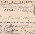 DR - 2x5 Pfg. Germania Nachsendekarte i.d. SCHWEIZ Berlin - Freiburg - Bern 1905