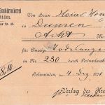 DR - 5+10 Pfg. Germania/Reichspost Nachnahmekarte Holzminden - Deensens 1901