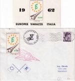 Italien - Varazze Europee 1962 Raketpost Brief + Vignettenblock