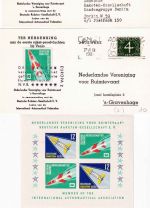 Niederlande - Europa 1/2 Raketenpost DRG - 2 Belege + Vignettenblock Venlo 1961