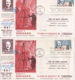 USA - US Rocket Mail R. Goddart Roswell 1964 - 6 Belege + 2 Vignettenblöcke