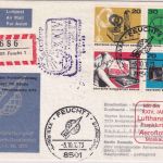 BRD - Raketenpost HOG Lupo-R-Brief Feucht - Baku/XII. Raumfahrtkongress 1973