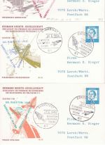 Berlin - 13x15 Pfg. Privatganzsache Hermann Oberth Gesellsch. - versch. SST 1962
