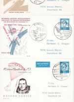 Berlin - 13x15 Pfg. Privatganzsache Hermann Oberth Gesellsch. - versch. SST 1962