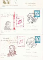 Berlin - 13x15 Pfg. Privatganzsache Hermann Oberth Gesellsch. - versch. SST 1962