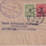 DR-Infla - 4 Mio. Korbdeckel u.a. Streifband bis 50g i.d. SCHWEIZ 31.10.23