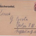 DR-Infla - 2 Mio./200 M. Ziffer Bücherzettel Lötzen - Berlin 22.10.23