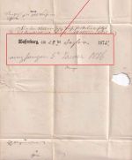 Bayern - Wasserburg 3. JAN 76 K1 Nachnahmebrief - mit Inhalt v. 28.12.75 !!