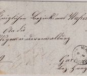 Bayern - Wasserburg 9/5 Zier-K1 Dienstbrief (Inhalt: Milzbrandverdacht!) n. Gars