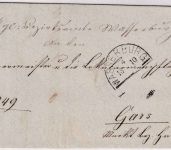 Bayern - Wasserburg 15/10 HKS Dienstbrief n. Gars 1870 - Inhalt !!