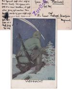 Bayern - Wasserburg a. Inn 1 1. JUL 16 Feldpostkarte an 11. bay. Inf.Div. Retour