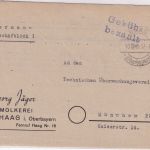 All.Bes. - Haag (Oberbayern) 10.10.45 Gebühr bezahlt L2 Karte n. München