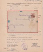 Bizone - 24 Pfg. Arbeiter/Band Dienstsache (Spruchkammer) Wasserburg 12.8.48