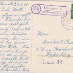 BRD - (13b) Unterreith ü. Wasserburg Landpost-Ra2 Karte n. Wasserburg 1960