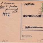 DR - Puchheim 13.7.32 prov. Ank.stpl. (L2) Karte v. Essen-Borbeck 11.7.32