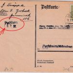 DR - Puchheim 13.7.32 prov. Ank.stpl. (L2) Karte v. Essen-Borbeck 11.7.32