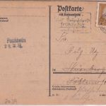 DR - Puchheim 22.12.31 prov. Ank.stpl. (L2) Drucksachenkarte v. Leipzig 22.12.31