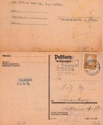 DR - Puchheim 22.12.31 prov. Ank.stpl. (L2) Drucksachenkarte v. Leipzig 22.12.31