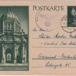 DR - 6 Pfg. Sonderganzsache Gauting (München) - Garmisch 6.10.44 - Text !!