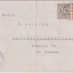 AM-Post - 8+4 Pfg. amerik. Druck Zensurbrief Gauting Berlin-Lichterfelde 13.1.46
