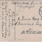 Bayern - Freising Hauptstraße m. Rathaus farb. AK/Soldatenkarte 1913