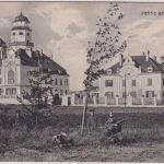 Bayern - Freising Partie bei der Kaserne sw-AK/Soldatenkarte 1913