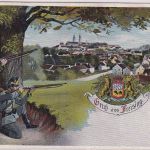 Bayern - Freising Ortsansicht, Soldaten fabr. AK/Soldatenkarte 1912