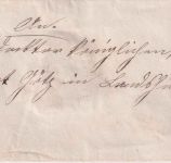 Bayern - 3 Kr. Wappen geschn. Brief gMR 546 Vohburg - Landshut 1868
