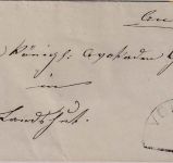 Bayern - 3 Kr. Wappen gez. Brief HKS Vohburg 13/12 - Landshut 1871
