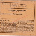 DR - 20+15 Pfg. Hindenburg Paketkarte Holzkirchen - Rottach-Egern 1935