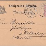 Bayern - 5 Pfg. Rauten Ganzsache K1 Schliersee 19. JAN 90 - Wallenburg/Miesbach