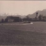 Bayern - Wackersberg Ortsansicht Richtung Süden priv. Foto-AK ungelaufen ca.1920