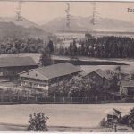 Bayern - Bad Heilbrunn Ortsansicht/Bauernhöfe sw-AK gelaufen 1916