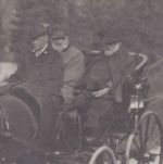 Bayern - Vorderriss Forsthaus Kutsche Prinzregent + Ludwig III. Foto-AK ca. 1910