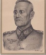 DR - Generalobert Halder sw-Portrait-Künstler-AK (Wagner) gelaufen 1943