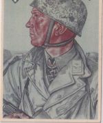 DR - Hauptmann Delica (Fallschirmjäger) farb. VDA-Spenden-AK (Willrich) 1941