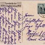 DR - Kradmelder farb. VDA-Spenden-AK (Willrich) gelaufen Oberlind 1941