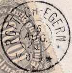 DR-Infla - Rottach-Egern * 16. AUG 23 K2 Brief n. Mannheim mit 1000 M. Queroval