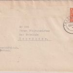 AM-Post - Tegernsee 6.10.45 entnazifizierter Werbeumschlag Hotel Alte Post